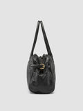 JULIE 019 - Schwarze Henkeltasche aus Leder - thumb image 4,side view