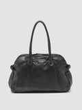JULIE 019 - Schwarze Henkeltasche aus Leder - thumb image 5,side view