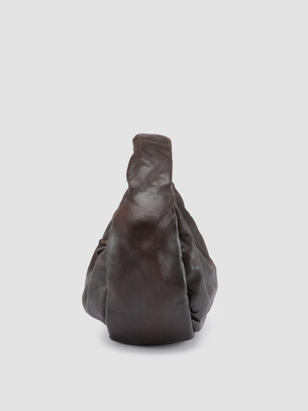 BOLINA 044 - Brown Leather Shoulder Bag - image 3,side view