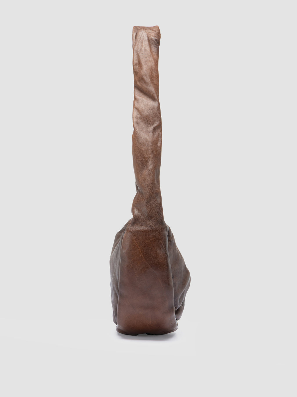 BOLINA 046 - Brown Leather Crossbody Bag - image 4,side view