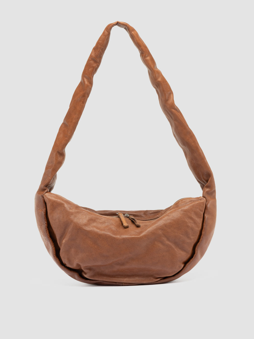 BOLINA 046 - Braune Umhängetasche aus Leder - image 1,side view