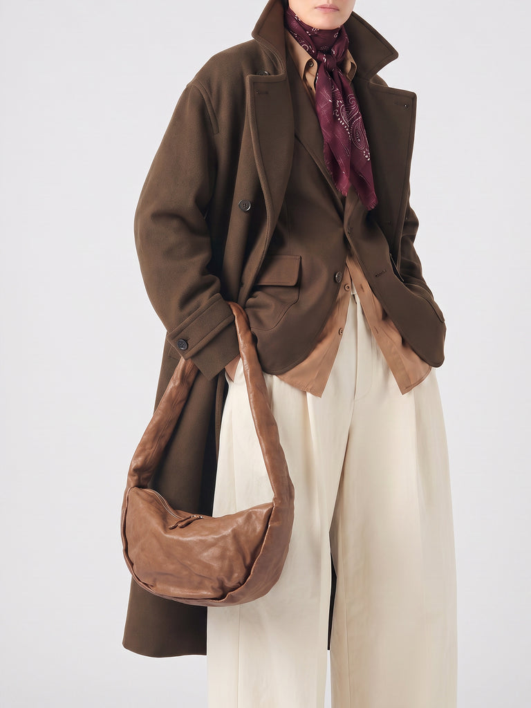 BOLINA 046 - Brown Leather Crossbody Bag-hover