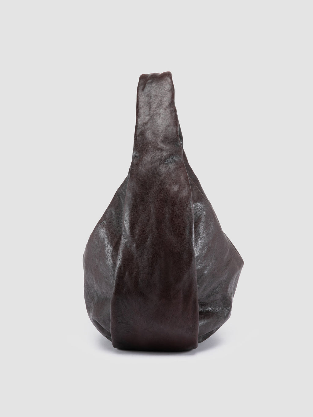 BOLINA 048 - Brown Leather Shoulder Bag - image 4,side view