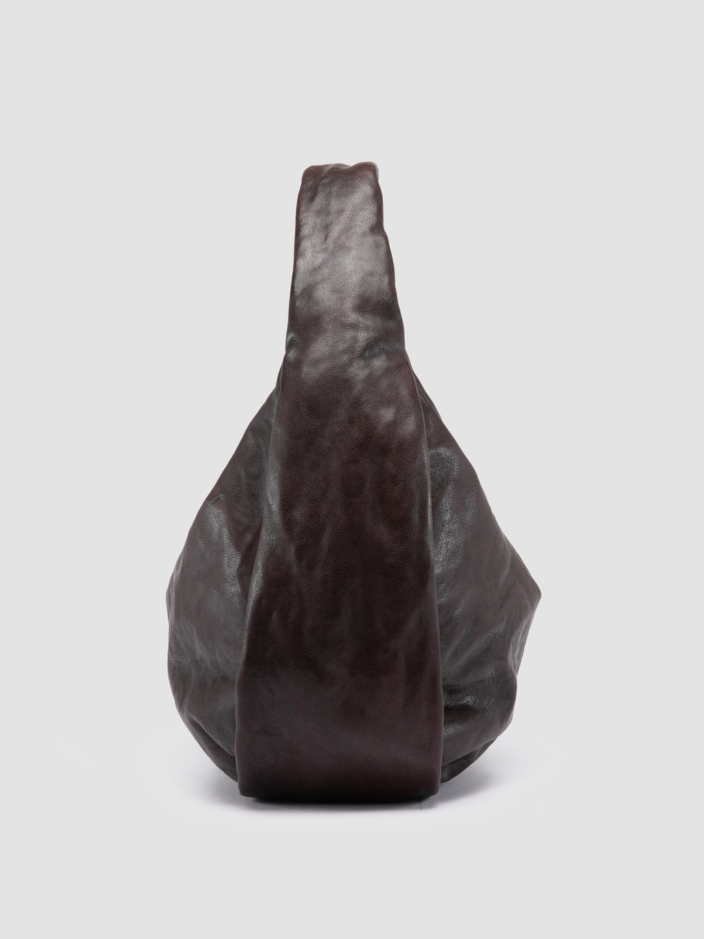 BOLINA 048 - Brown Leather Shoulder Bag - image 6,side view