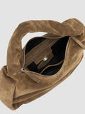 BOLINA 048 - Brown Suede Shoulder Bag - thumb image 6,side view