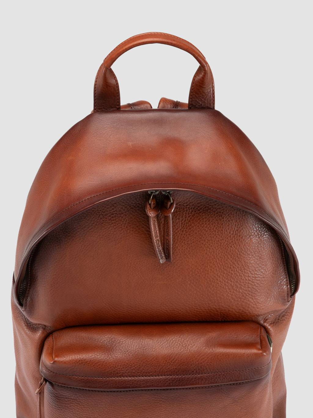 OC PACK 001 - Brauner Lederrucksack - image 2,side view