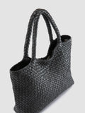 RAQUEL 001 - Black Leather Shoulder Bag - thumb image 3,side view
