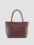 RAQUEL 001 - Burgundy Leather Shoulder Bag - thumb image 1,side view