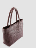 RAQUEL 001 - Burgundy Leather Shoulder Bag - thumb image 3,side view