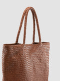 RAQUEL 002 - Brown Leather Shoulder Bag - thumb image 3,side view