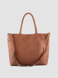 RAQUEL 002 - Brown Leather Shoulder Bag - thumb image 5,side view