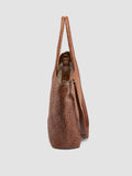 RAQUEL 002 - Brown Leather Shoulder Bag - thumb image 6,side view