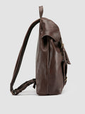 RARE 047 - Brown Leather Backpack - thumb image 3,side view