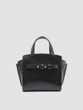 SADDLE 009 - Schwarze Lederhandtasche - thumb image 1,side view