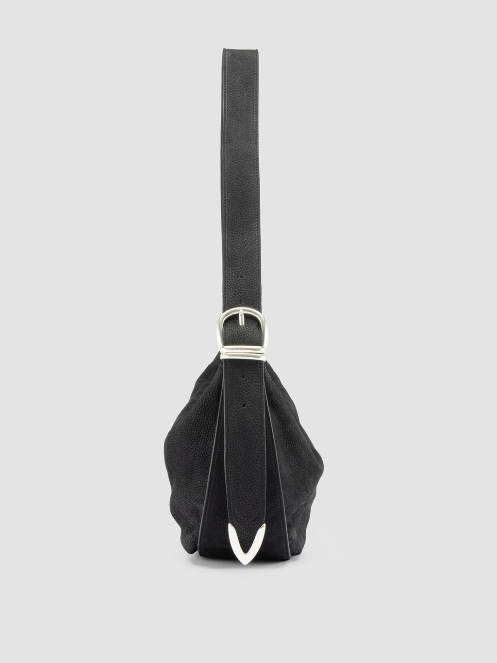 TOOLS 003 - Black Leather Shoulder Bag - image 3,side view