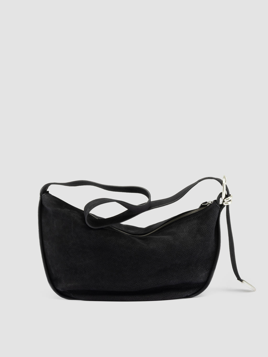 TOOLS 003 - Black Leather Shoulder Bag - image 4,side view