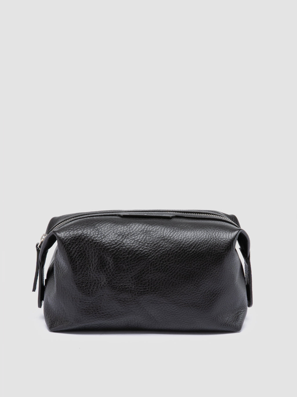 VANITY CASE 001 - Black Leather Pouch - image 4,side view