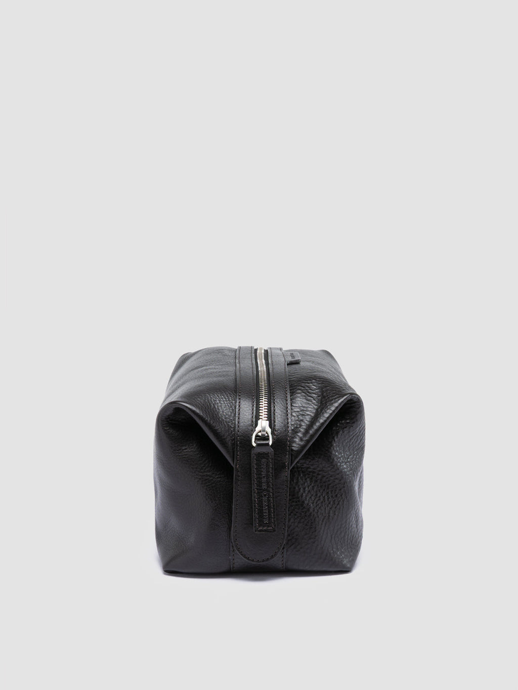 VANITY CASE 001 - Black Leather Pouch - image 5,side view