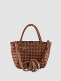 VICKY 001 - Brown Leather Handle Bag - thumb image 4,side view