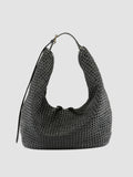 VICKY 002 - Schwarze Umhängetasche aus Leder - thumb image 1,side view