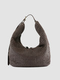 VICKY 002 - Braune Schultertasche aus Leder - thumb image 1,side view