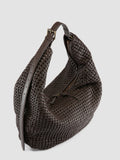 VICKY 002 - Braune Schultertasche aus Leder - thumb image 2,side view