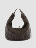 VICKY 002 - Braune Schultertasche aus Leder - thumb image 4,side view