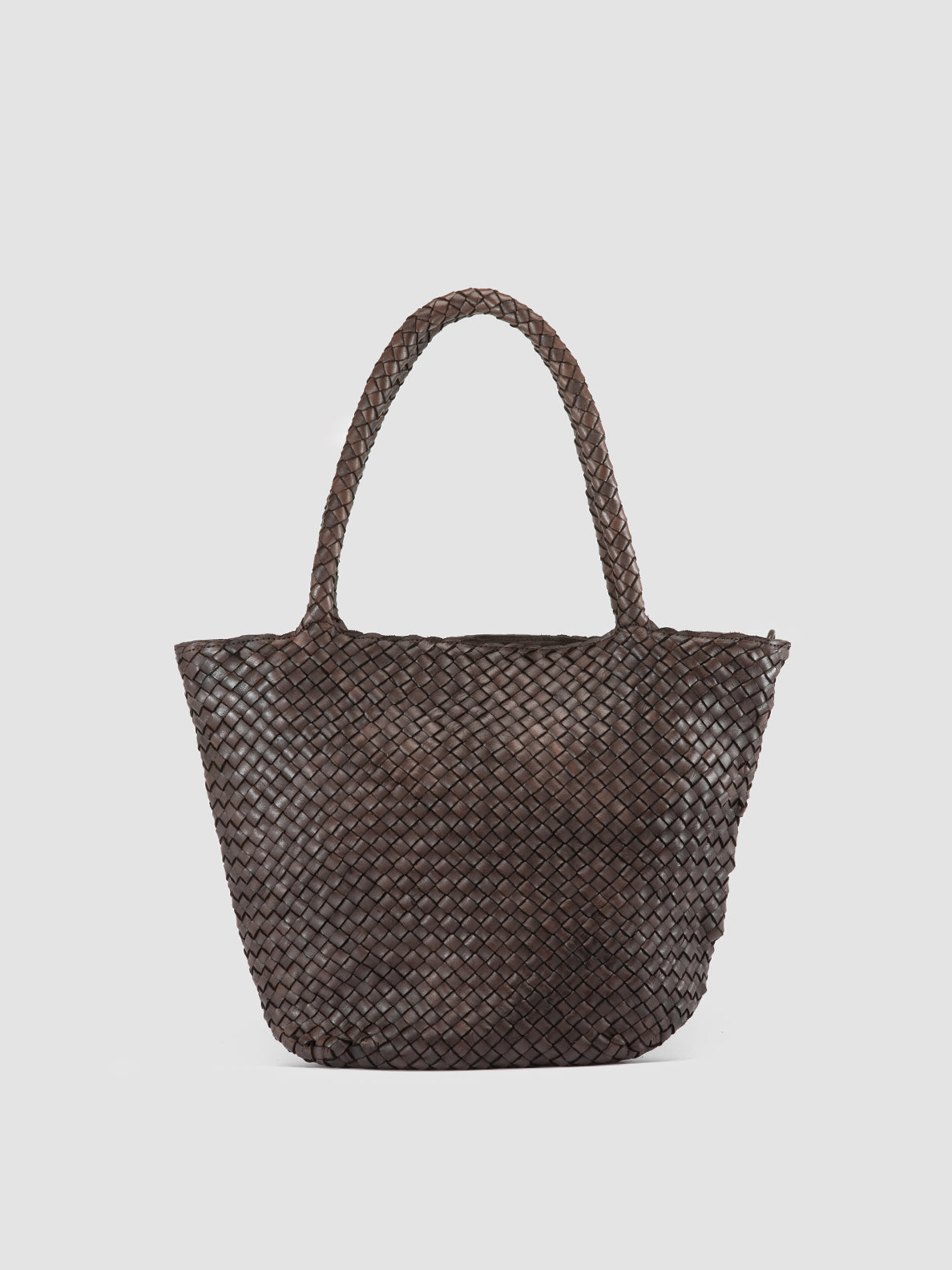 OFFICINE CREATIVE - Women's brown woven shoulder bag