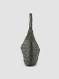 OC CLASS 09 - Green Woven Leather Tote Bag - thumb image 3,side view