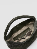 OC CLASS 09 - Green Woven Leather Tote Bag - thumb image 6,side view