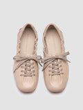 BALLET 101 - Elfenbeinfarbene Sneakers aus Leder - thumb image 2,side view