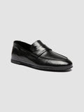 BLAIR DD 001 - Schwarze Penny-Loafer aus Leder - thumb image 3,side view