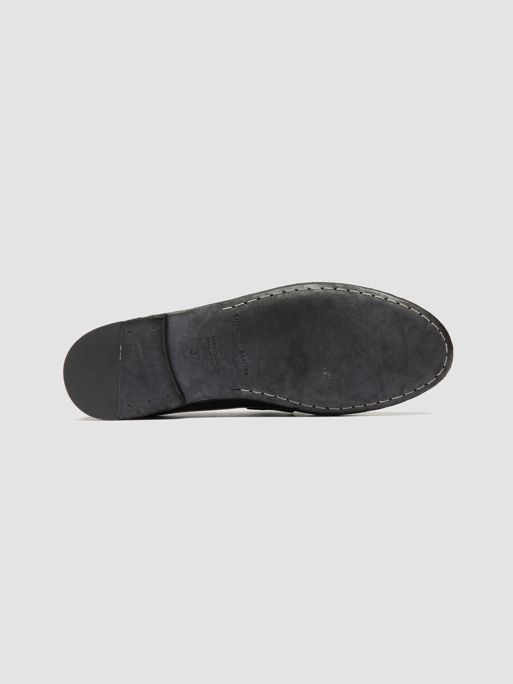 BLAIR DD 001 - Schwarze Penny-Loafer aus Leder - image 5,side view