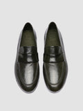 BLAIR DD 001 - Green Leather Penny Loafers - thumb image 2,side view