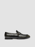 BLAIR DD 003_W - Green Leather Penny Loafers - thumb image 1,side view