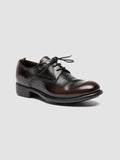 CALIXTE 068 - Schwarze Derby-Schuhe aus Leder - thumb image 3,side view