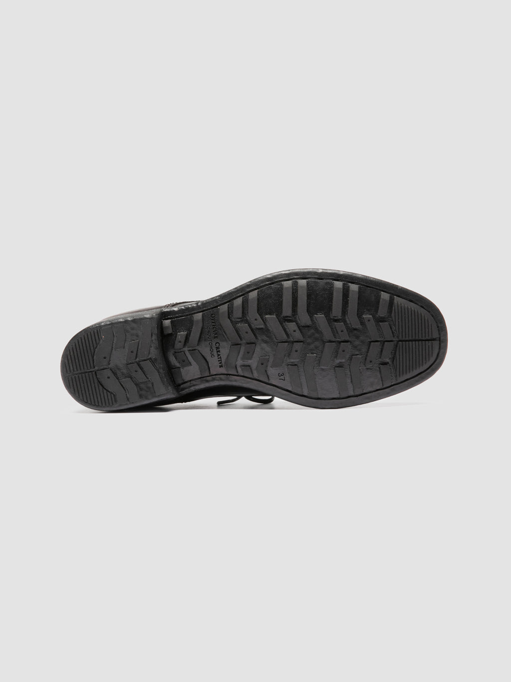CALIXTE 068 - Schwarze Derby-Schuhe aus Leder - image 5,side view