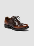 CALIXTE 068 - Braune Derby-Schuhe aus Leder - thumb image 3,side view