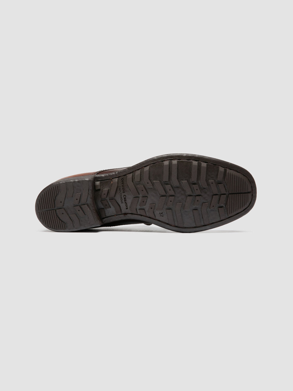CALIXTE 068 - Braune Derby-Schuhe aus Leder - image 5,side view