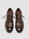 CALIXTE 079 - Brown Leather Oxford Shoes - thumb image 2,side view