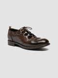 CALIXTE 079 - Brown Leather Oxford Shoes - thumb image 3,side view