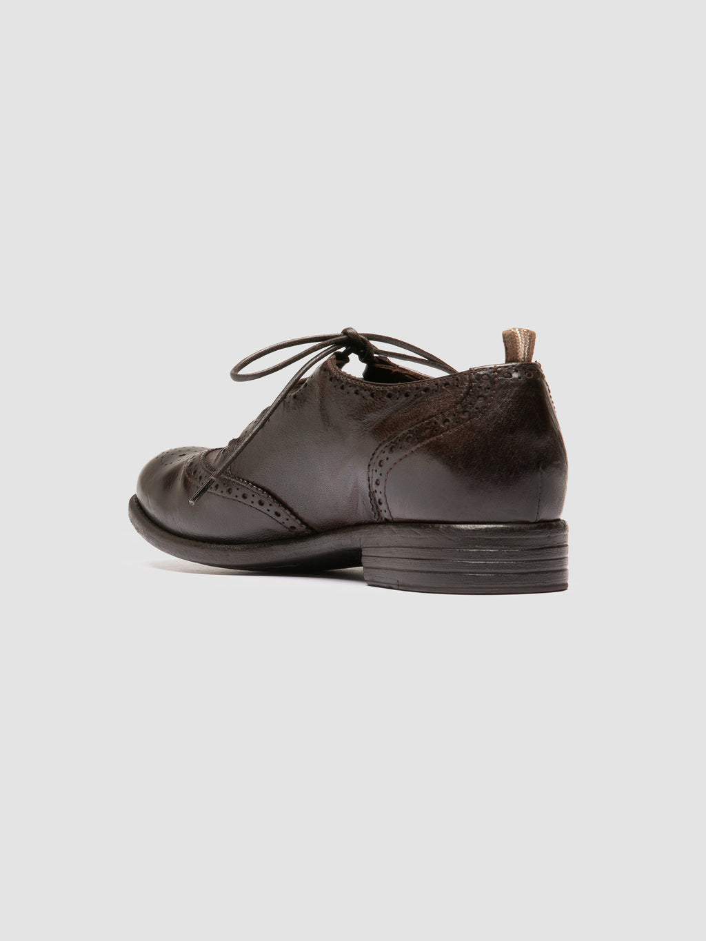 CALIXTE 079 - Brown Leather Oxford Shoes - image 4,side view