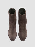 DELICE 002 - Braune Stiefel aus Wildleder mit Reißverschluss - thumb image 2,side view
