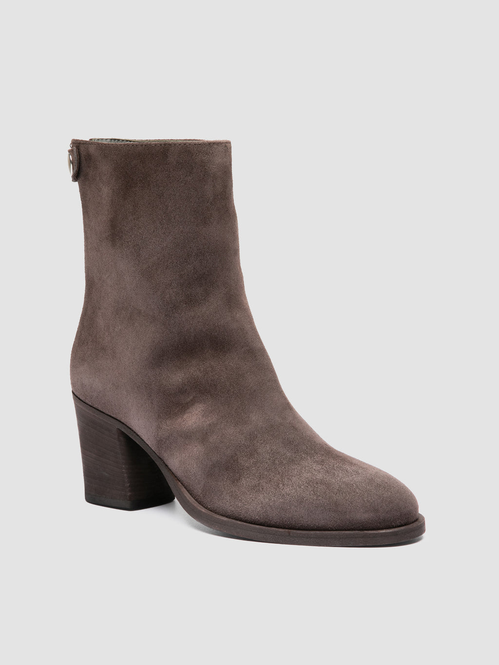 DELICE 002 - Braune Stiefel aus Wildleder mit Reißverschluss - image 3,side view