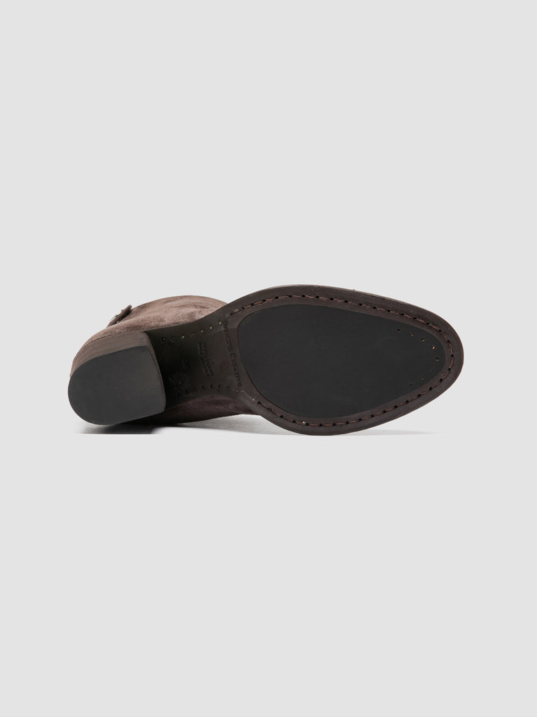 DELICE 002 - Brown Suede Zipped Boots