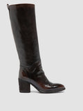 DELICE 004 - Braune Stiefel aus Leder mit Reißverschluss - thumb image 1,side view