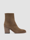 DELICE 005 - Brown Suede Zip Boots - thumb image 1,side view