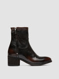 DENNER 129 - Brown Leather Zipped Boots - thumb image 1,side view