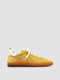 GINNASIO 101 - Yellow Leather and Suede Sneakers - thumb image 1,side view