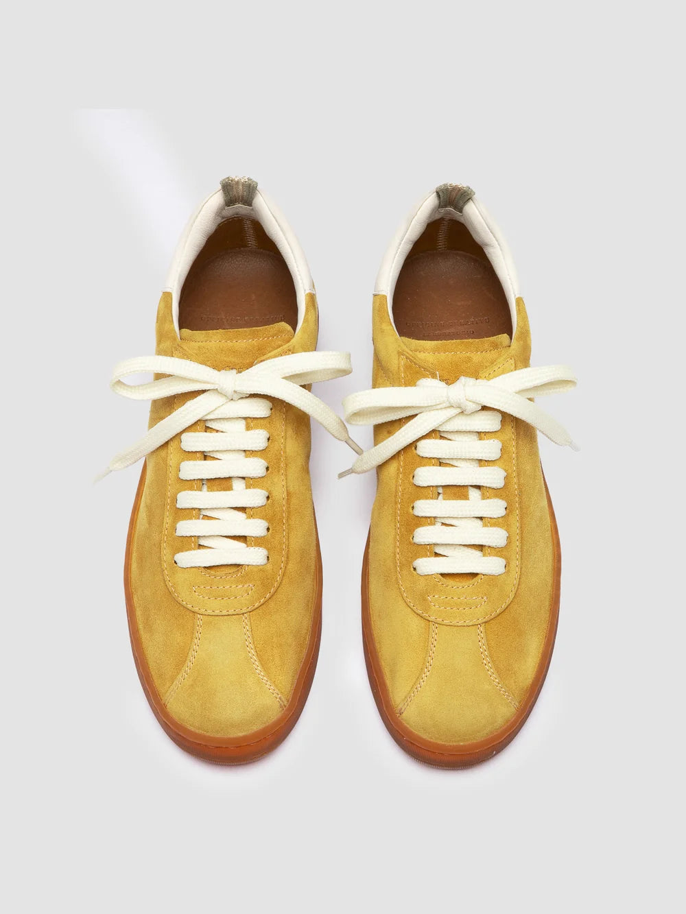 GINNASIO 101 - Yellow Leather and Suede Sneakers - image 2,side view